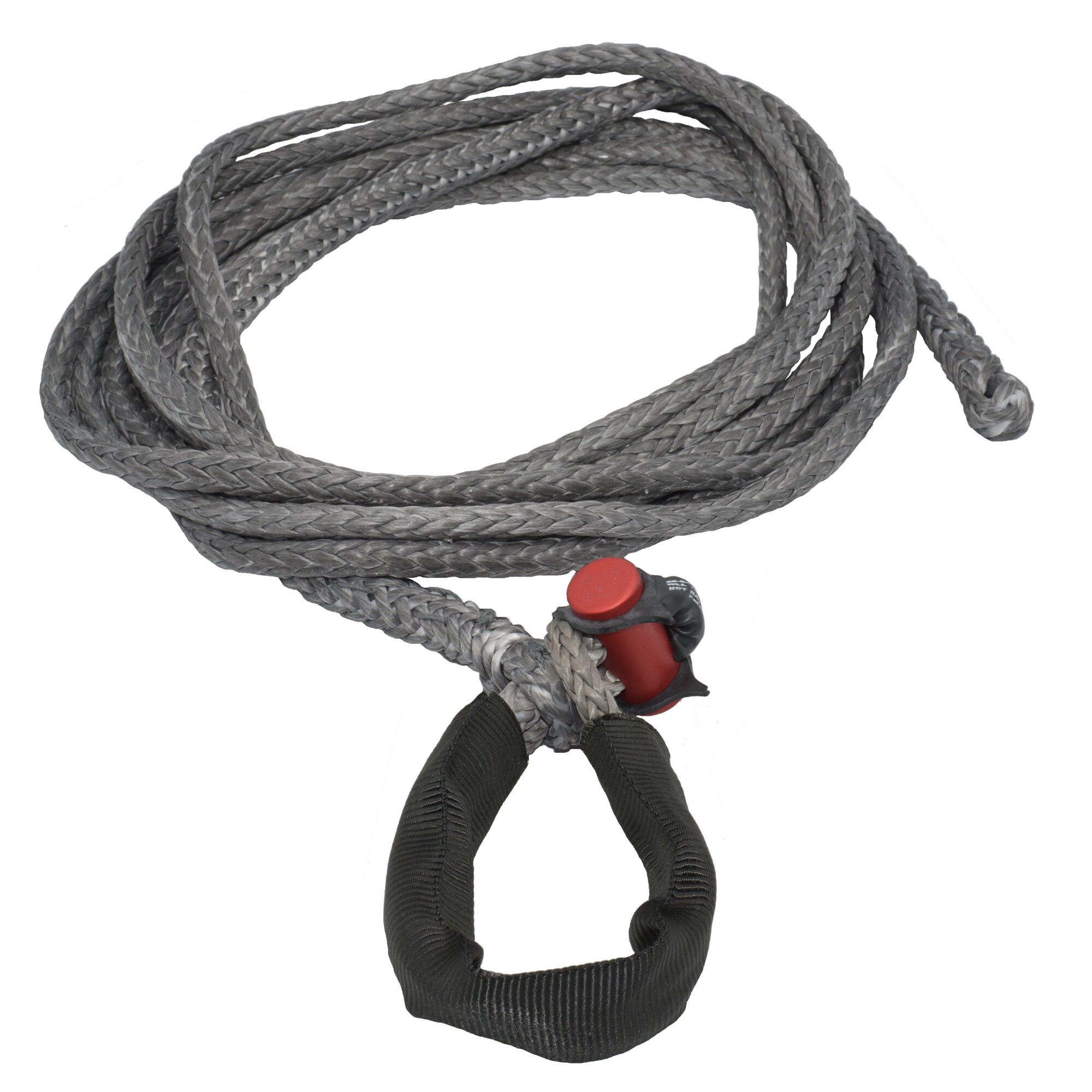 LockJaw, Synthetic Winch Rope Line w/Shackle, Max. Capacity 22200 lb, Length 25 ft, Diameter 7/16 in, Model# 20-0438025